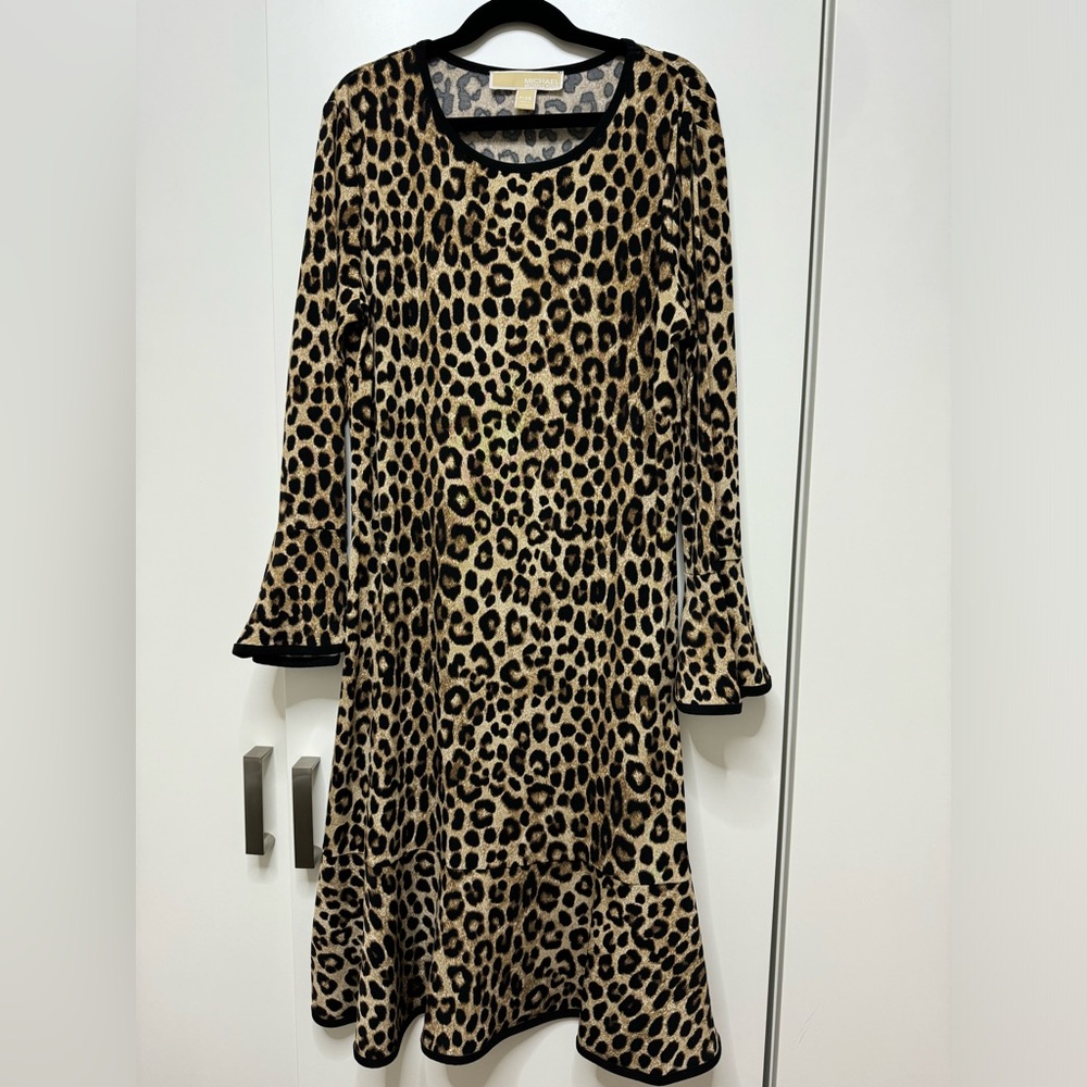 MICHAEL KORS WOMENS LEOPARD DRESS